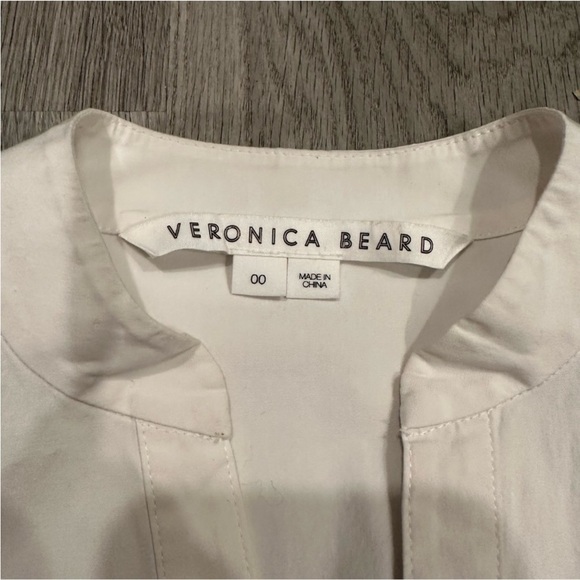 VERONICA BEARD Bab Flared-Cuff Button Down Shirt Blouse Size 00 - Picture 7 of 9